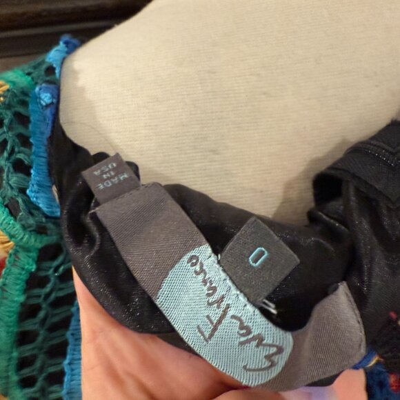 Eve Franco X Anthropologie Rainbow Crochet Midi Dress NWOT Size 0 (XS) - Picture 15 of 16